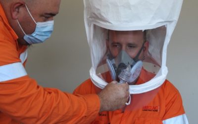 Fit testing new site employees for half face respirators